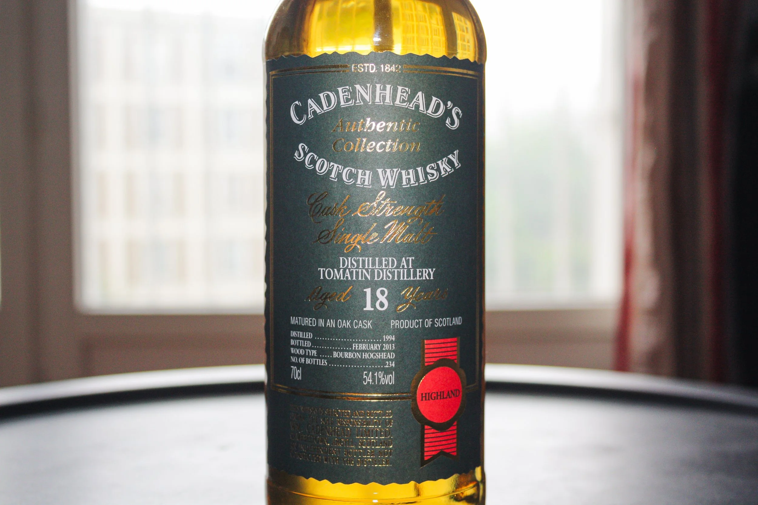 Cadenhead's Tomatin 18yo — Dramface